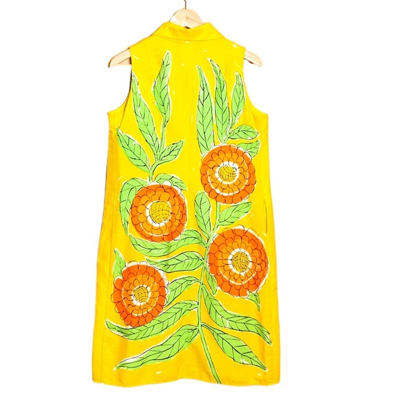 1960s Vintage Vera Summer Sun Dress Flower Power - Picture 4 of 5